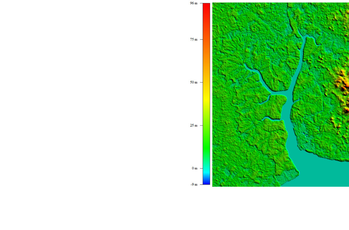 Sungai Pulai - SRTM Elevation Data